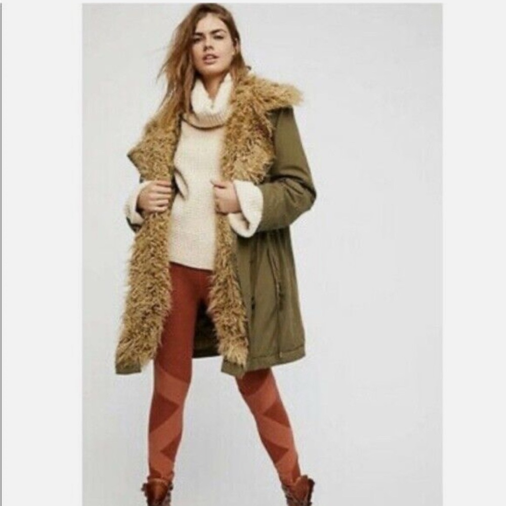 Free People Lined Moto Parka